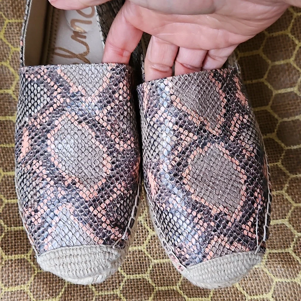 Sam Edelman Khloe Snakeskin Print Espadrilles
